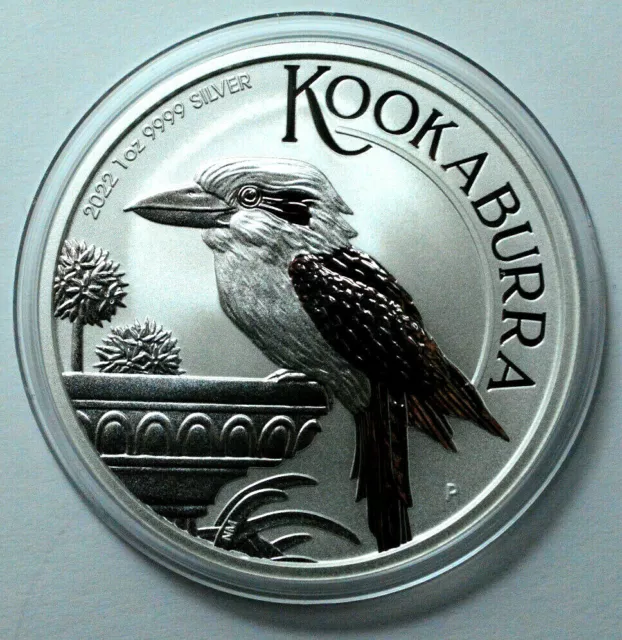 2022 1 oz 9999 Silver Australian $1 Dollar KOOKABURRA BU Perth Mint RARE Round