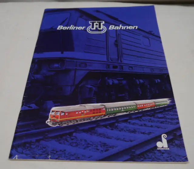 Berliner TT Bahnen Katalog  1980 deutsch / englisch  Demusa