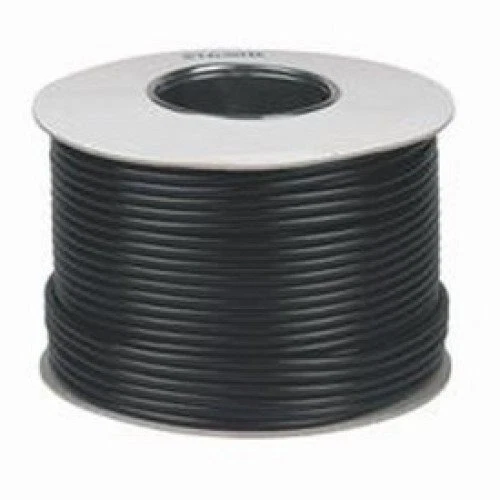Noir Simple 1mm Cuivre PF100 Numérique Satellite Câble, Mousse Pe Film Tresse
