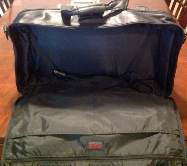 💼 Rare Tumi Alpha XXL Black Napa Leather 21" Carry On Expandable Duffle Bag EUC 8
