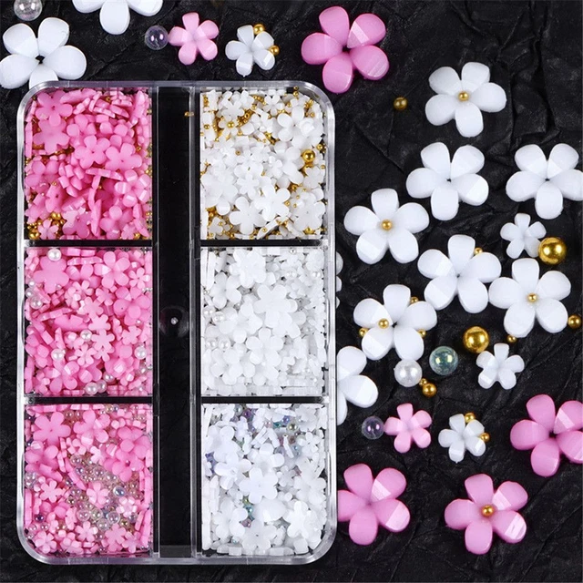 mixte Décoration d'art d'ongle Strass à ongles Charmes d'ongles Acrylique Fleur