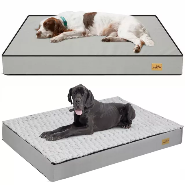 Large Plush Orthopedic Dog Bed Calming Mattress For Dog Cages Pet Crate Camp Bed