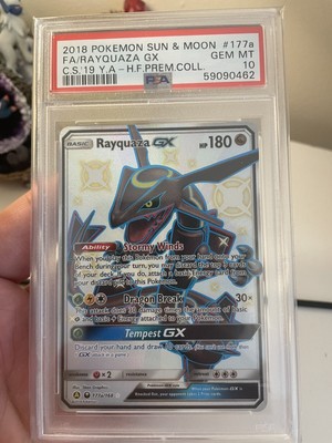 Pokemon RAYQUAZA GX JUMBO SHINY SHINING GOLDSTAR CHARIZARD HYPER PSA GRAAD 10 