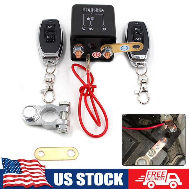 CAR BATTERY MASTER Kill Switch Disconnect Relay Wireless Dual Remote