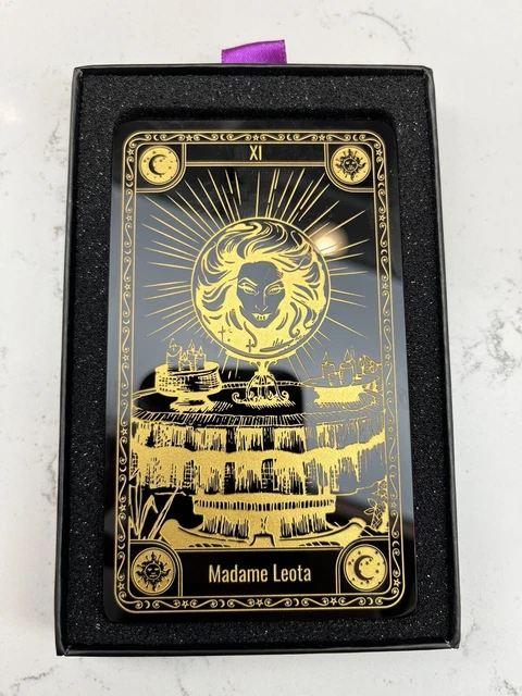 DISNEY PHANTOM MANOR Glass Arribas Disneyland Paris Tarot Card Madame ...