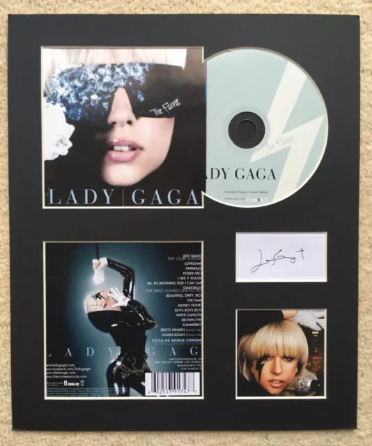 LADY GAGA - Signed Autographed - THE FAME - Album Display