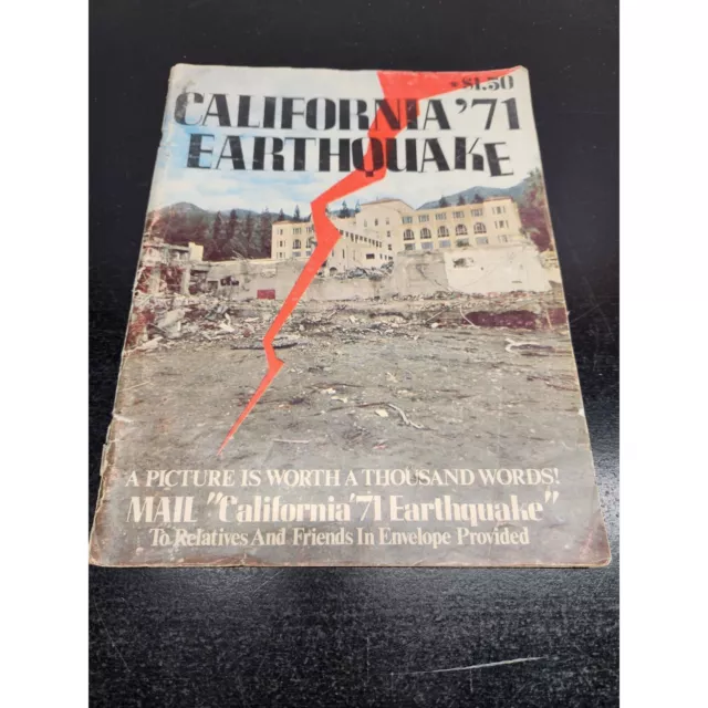 California '71 Earthquake Magazine - Lots of photos - Condition is Fair to Poor