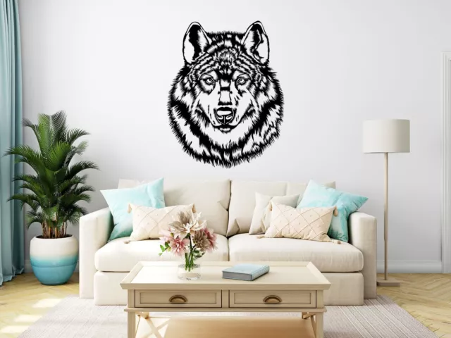 Wolf Sticker Wall Window Animals Wildlife Decal Living Room Bedroom Decor Vinyl