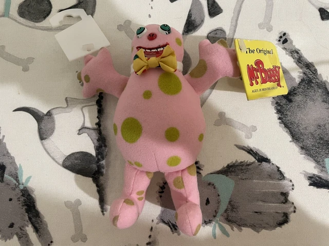 RARE BNWT MR Blobby Soft Plush Toy 17cm Vintage 90s 1992 