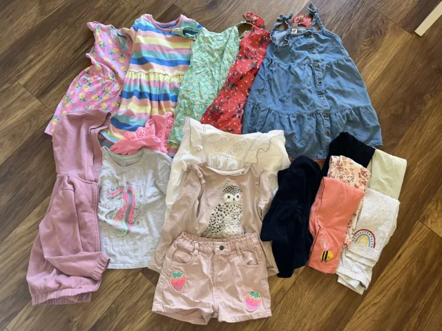 Girls summers clothing bundle size 4-5 years - 17 pcs