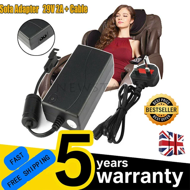 POWER SUPPLY FOR Electric Recliner Chair Sofa Transformer Adapter 29V