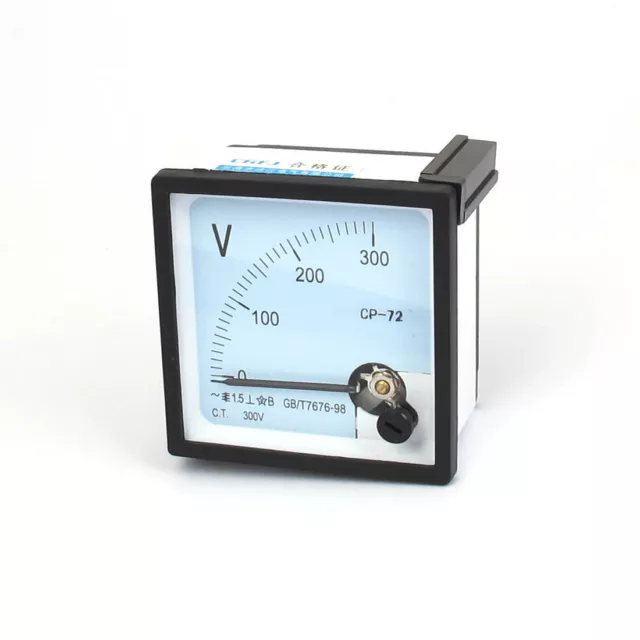 Class 1.5 AC 0-300V Range Analog Voltage Voltmeter Panel Meter CP-72