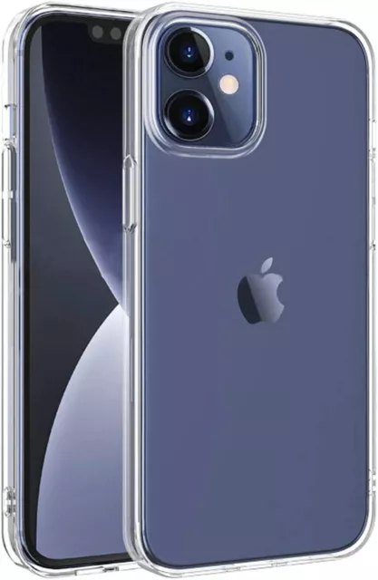 Pour Apple Iphone 12/12 pro  Coque Arrière Etui Gel Silicone Tpu Transparent