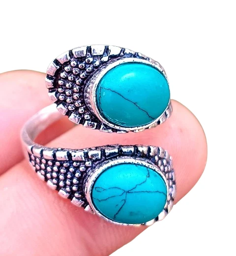 Bague de travail en argent sterling 925 pierre précieuse labradorite