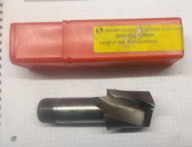 SHERWOOD 1.5/8"x1" slot drill  Milling Cutter HSS SC/SH SHR-061-5559M mill