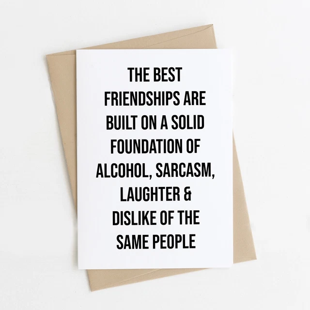 FUNNY BIRTHDAY CARD For Bestie Best Friend Her Friendship Greetings ...