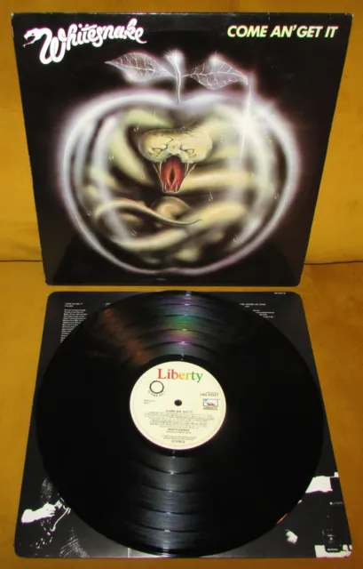WHITESNAKE Come An' Get It ORIG 1st UK LIBERTY 1981 + Lyric Inner EX AUDIO