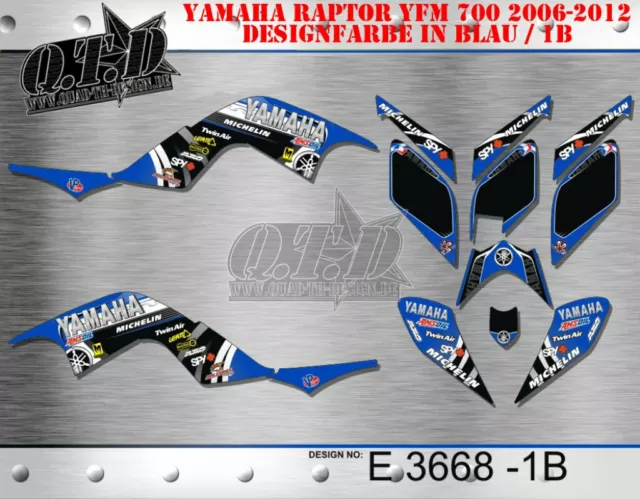 Motostyle-Mx Dekor Kit Atv Yamaha Raptor 660 2000-2005 Graphic Kit E3850 B 2