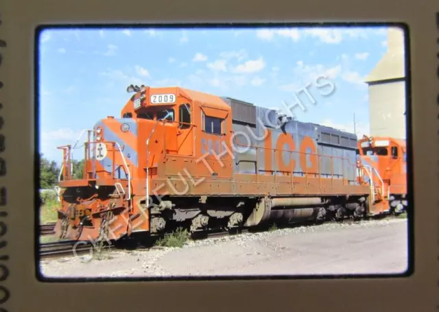 Original  '83 Kodachrome Slide ICG Illinois Central Gulf 2009 SD20 Council 37P35