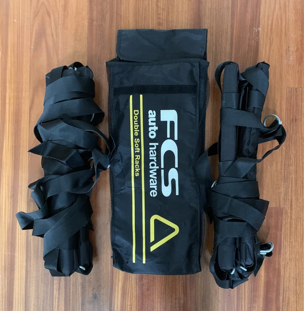 FCS AUTO HARDWARE Premium Double Soft Racks Surfboard Car Straps