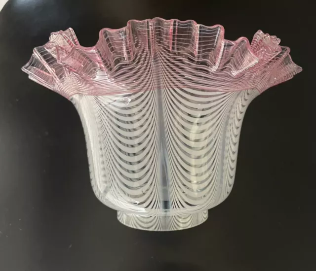 Rare Paire De Grande Tulipes De Lampe A Pétrole Baccarat St Louis Clichy?