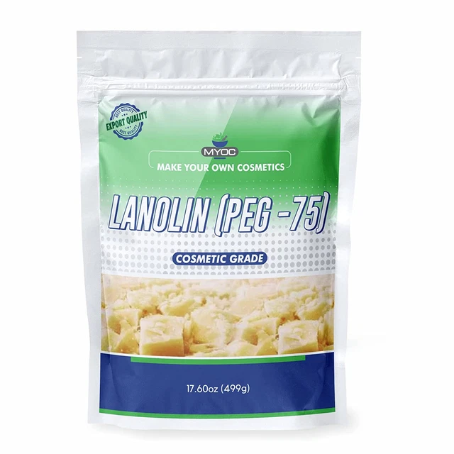 Myoc PEG-75 Lanolin - 17.60oz, PEG-75 lanolin Cosmetic Grade {499g}