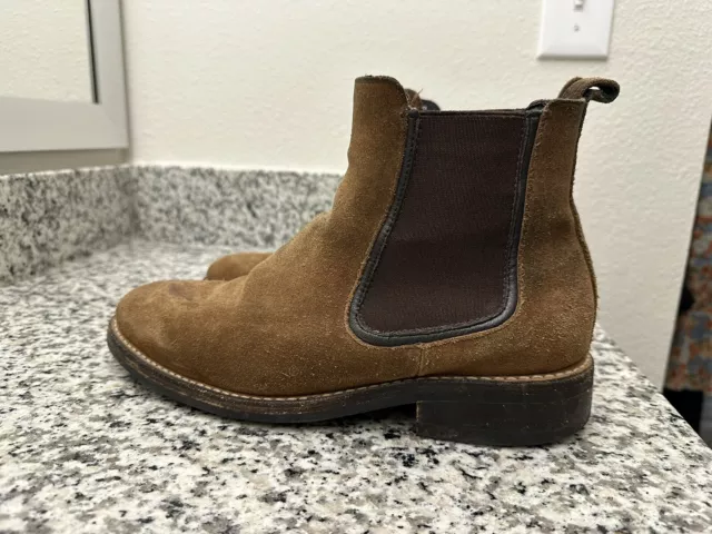 Thursday Boot Co Men Size 8.5 Duke/ Cognac Suede Chelsea Boots