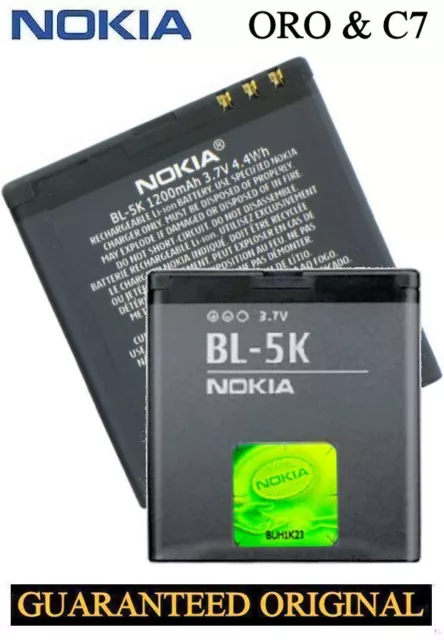 BATTERIA DI RICAMBIO Originale Nokia Oro C7 C7-00 N85 N86 X7 X7-00 701  Batteria 8Mp Bl-5K EUR 17,75 - PicClick IT