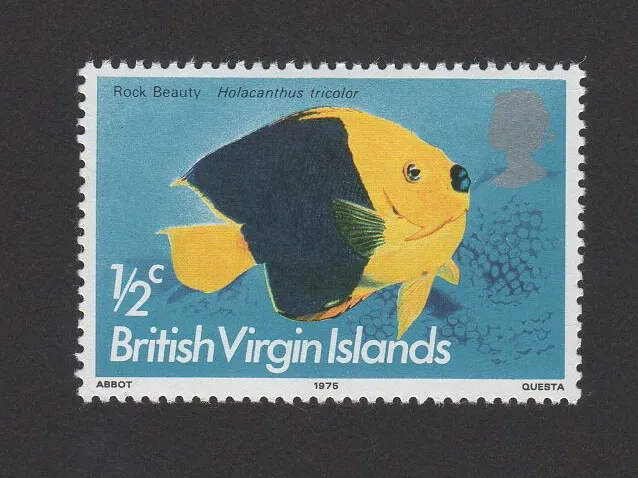 British Virgin Islands SC 284 MNH Fish Half Cent