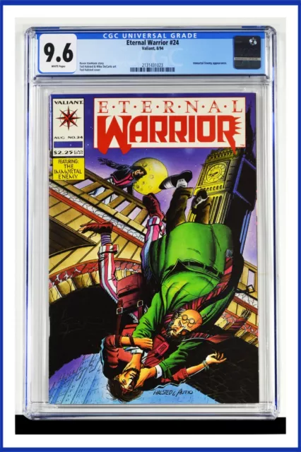 Eternal Warrior #24 CGC Graded 9.6 Valiant August 1994 White Pages Comic Book