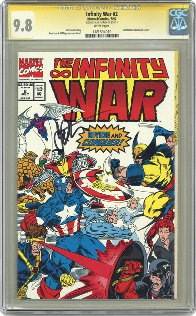 Infinity War #2 CGC 9.8 SS Signed Jim Starlin