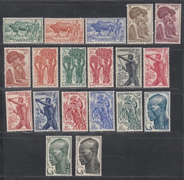 French Cameroun 1946- MNH stamps. Yvert Nr.: 276/294.............. (EB) AR-00669