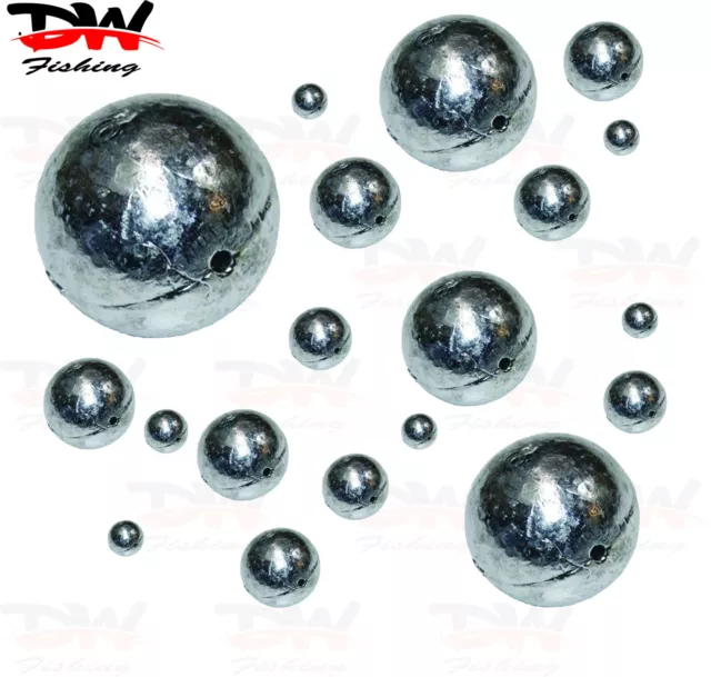 Ball Sinkers DW Fishing Value pack size 00, 0, 1, 2, 3, 4, 5, 6, 7, 8, 9, 10