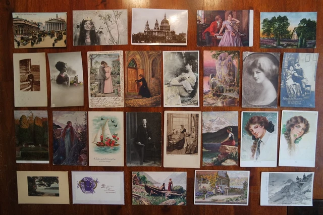159 historische Postkarten Deutsches Reich (teilweise mit Briefmarken)