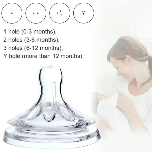 1PC Nipple For Avent Natural Wide Nipple Replacement BPA Nipple Soft Teat R0F4