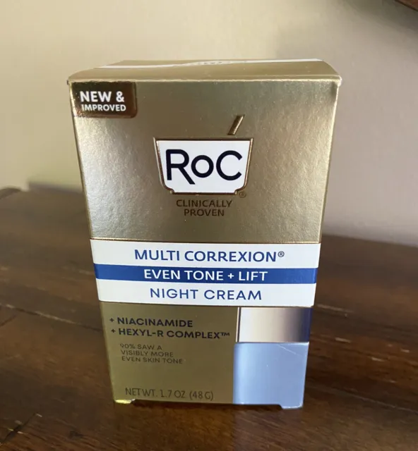 Roc Multi Correction Even Tone + Lift Night Cream 1.7 Oz NEW IN BOX