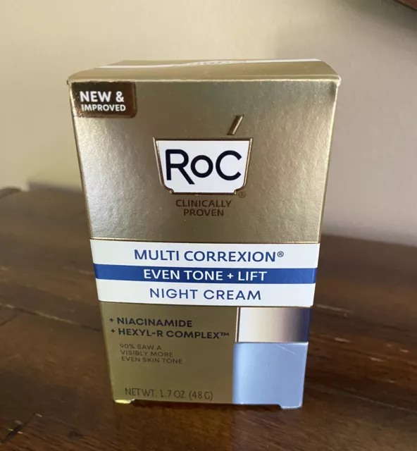 Roc Multi Correction Even Tone + Lift Night Cream 1.7 Oz NEW IN BOX