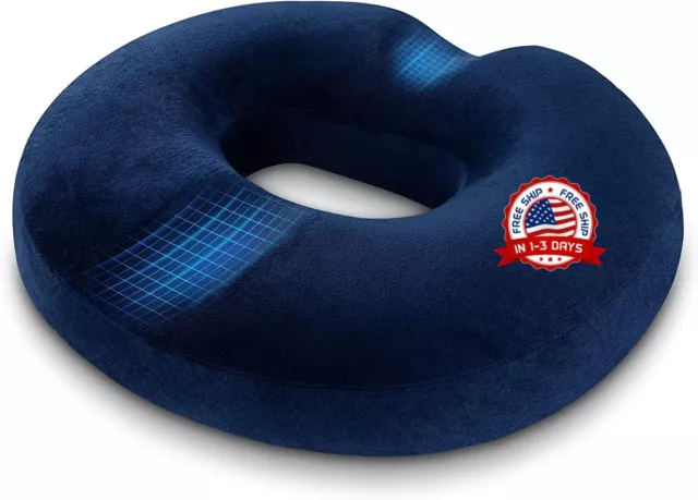 Cojin De Asentamiento Para Hemorroides Con Donut Almohada - Gel De Enfriamiento - Nuevo