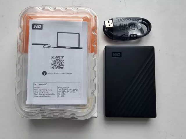 WD My Passport 4TB External Hard Drive