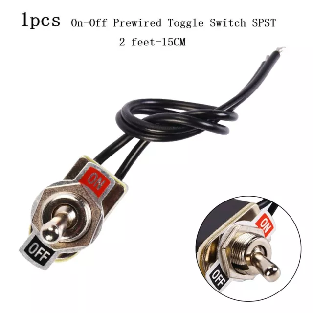 ONOFF Prewired Rocker Toggle Switch with Wire High Quality and Easy to Use