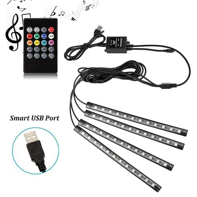 Car SUV Interior Decorative Light Atmosphere Lights RF Controler Waterproof IP65