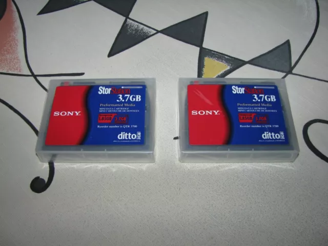 Sony StorStation 3.7GB Recorder Number: QTR 3700 Mini Data Cartridge; ditto