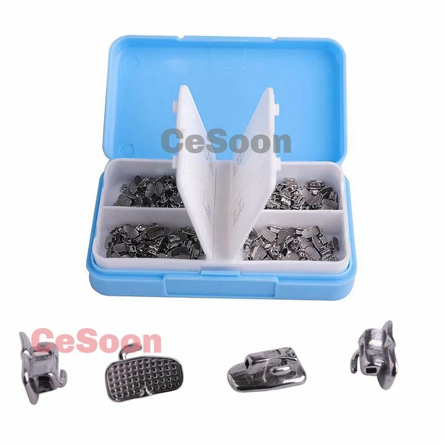 200Pcs Orthodontic Buccal Tube Ortho Tube Monoblock 1st Molar Roth 022 N-Conv