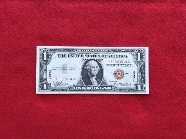 FR-2300 1935 A Series Hawaii WWII $1 Silver Certificate "P-C Block" *About Unc*