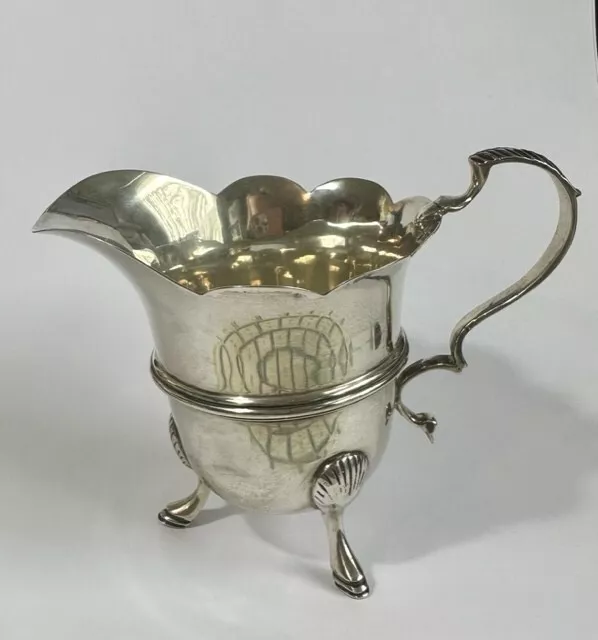 Elegant Antique Solid Silver Hallmarked Sauce Boat Jug 74g Table Ware B'ham 1901