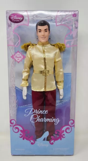 Original Disney Store Cinderella's  Prince Charming Classic Doll 2014 NEW NIP