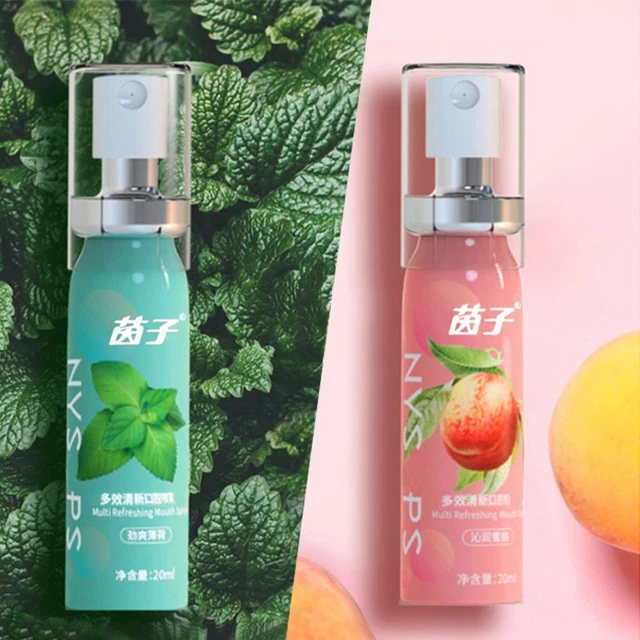 Spray de limpieza oral con sabor como nuevo ​ Limpiador de respiración eliminar el ambientador de humo