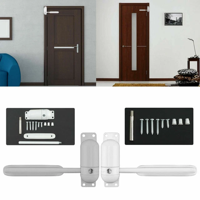 SPRING LOADED ADJUSTABLE Automatic Fire Rated Surface Mounted Door ...