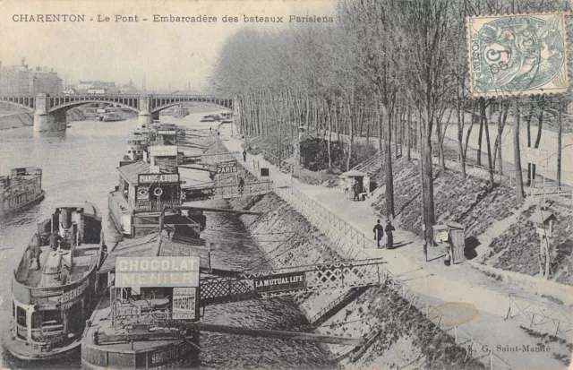 Cpa 94 Charenton Le Pont / Embarcadere Des Bateaux Parisiens