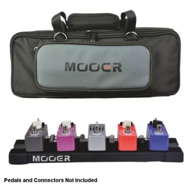 Mooer PB05 Stomplate Mini Pedal Board and Soft Carry Bag